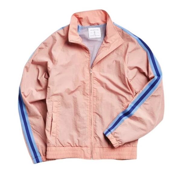 Mens / Women (Oversized) UO Side Stripe Windbreaker Jacket - Size Medium - Picture 1 of 5